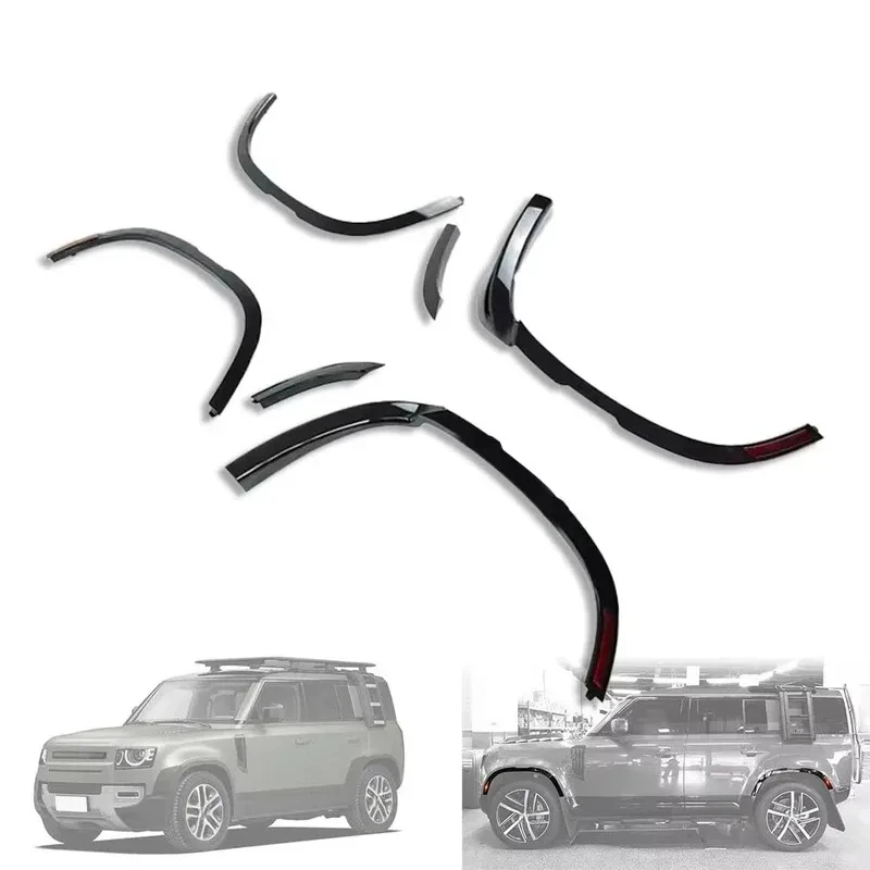 

Black Car Front Rear Wheel Fender Arch Fender Flares for Defender 2020 2021