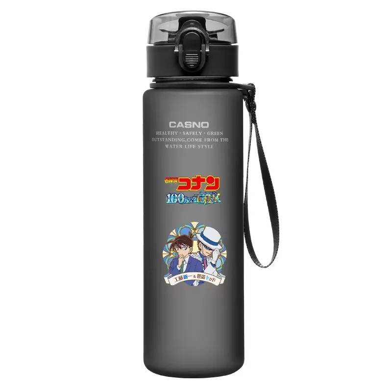 Detective Conan Anime Water Bottle 560ML Portable Sports Plastic Cup Kid Portable Outdoor Sports Drinking Bottle Gift Peripheral