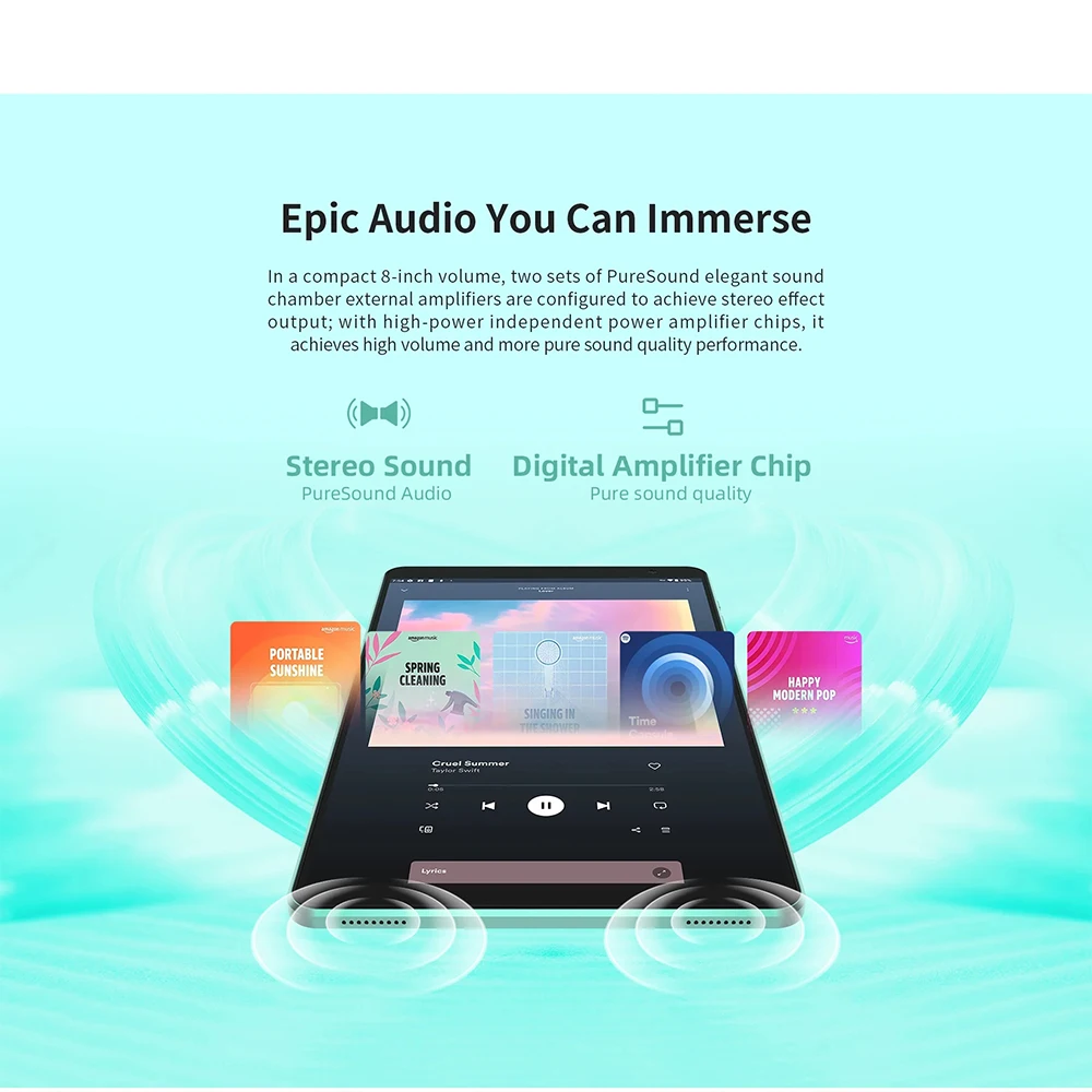 NUOVO Teclast P85T 2025 Tablet A523 8 core 1.8GHz/10GB(4GB+6GB) RAM/64GB ROM/8 pollici 800×1280iPS/WIFI5G/4G/5000mAh/Type-C