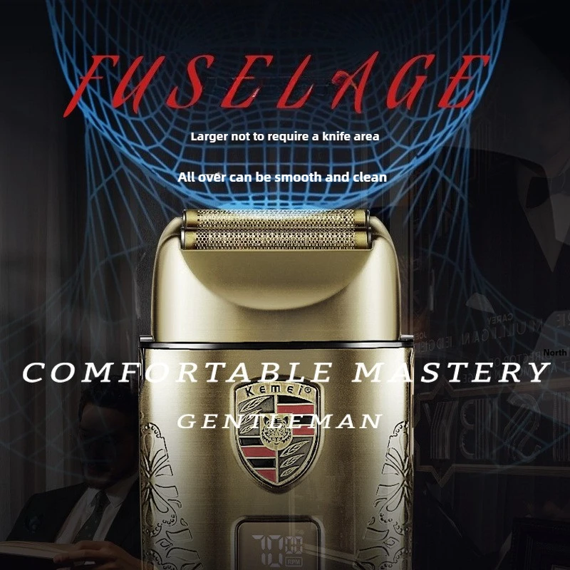 Kemei KM-2360 Kit Gunting Rambut Profesional untuk Tempat Potong Rambut – Alat Cukur Listrik, Pemangkas Rambut, Set Penataan Rambut & Perawatan