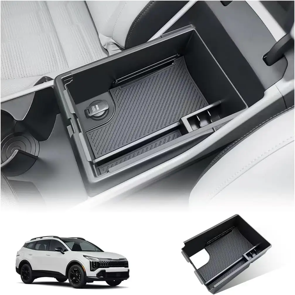 Für Kia Sportage 2027 Alle Ausstattungsvarianten (Gas/Hybrid HEV/PHEV) Autozubehör Mittelkonsole Armlehnenbox Ersatzteile – Detail 1