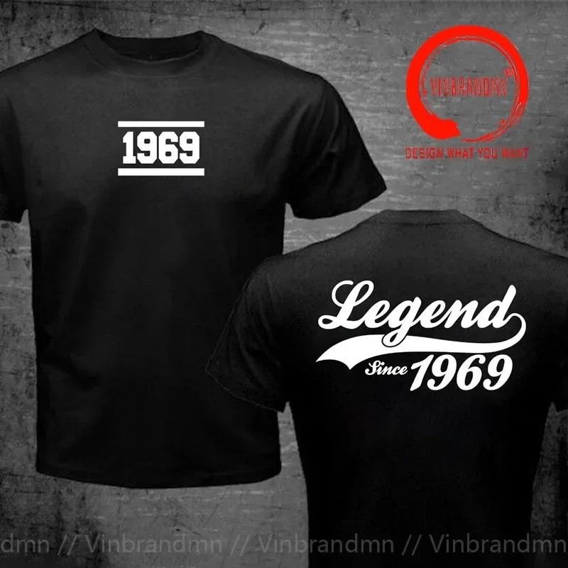 Legends Since 1969 T Shirt Men High Street Fashion Trend Made In 1969 T-shirt Men's Vintage Born In 1969 Oversize Cotton T-shirt