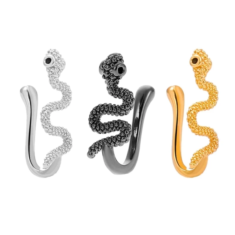 Gothic Snake-shaped Nose Clip Non-perforated Nose European American Jewelry Dropsale