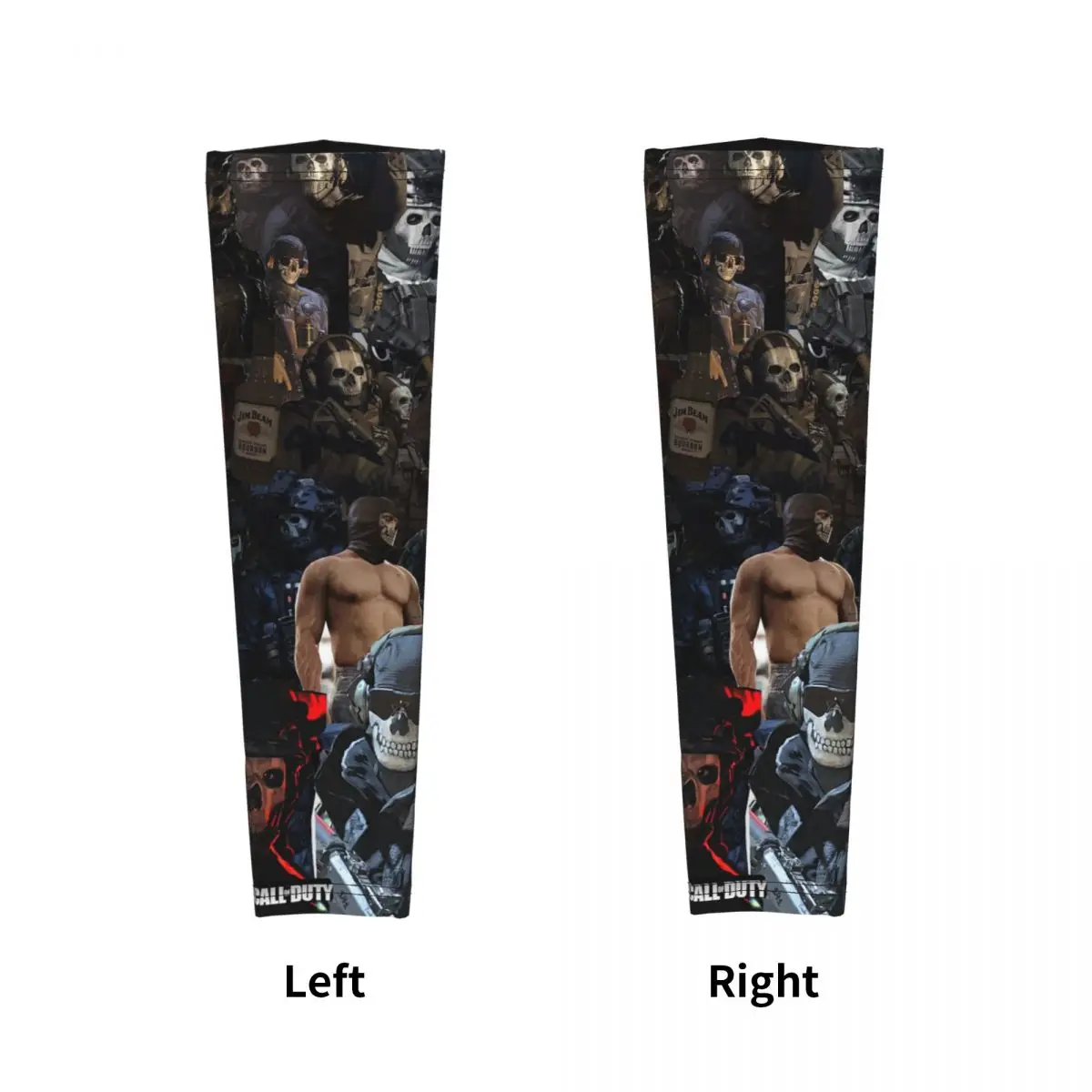 Simon Ghost Riley Arm Sleeves Men Women Sun UV Protection Tattoo Cover Up Sports Cooling Cycling