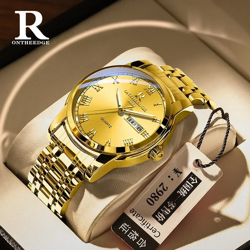 

Ruizhiyuan watch men's gold watch men's mechanical watch