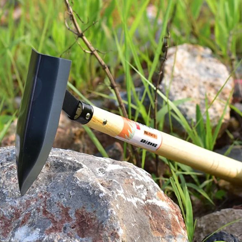 1pc 45x14.3x5.5cm Multi-function Manganese Steel Handheld Plow Garden Hoe Tools for Dig /Plant/ Fertilize or Weed garden hoe
