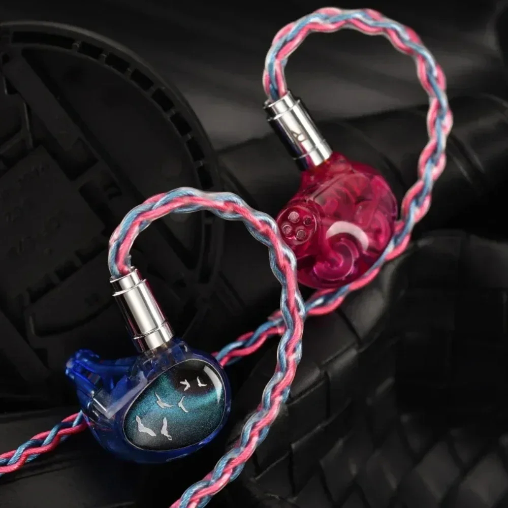 Celest Phoenixcall 1DD+2BA+2 Micro Planar IEMs In Ear Wired HIFI  Earphones Monitors Headphone with 2Pin Detachable Cable