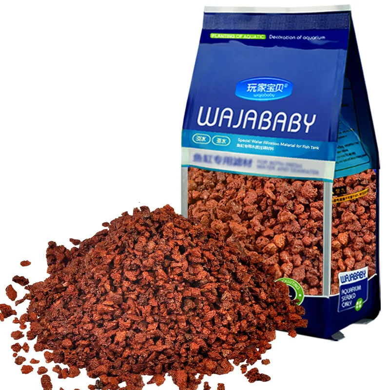 WAJABABY Volcanic Sand for Aquascaping - 1L Bag of Stable Black Substrate, Won't Cloud or Color Water for a Pristine Aquarium