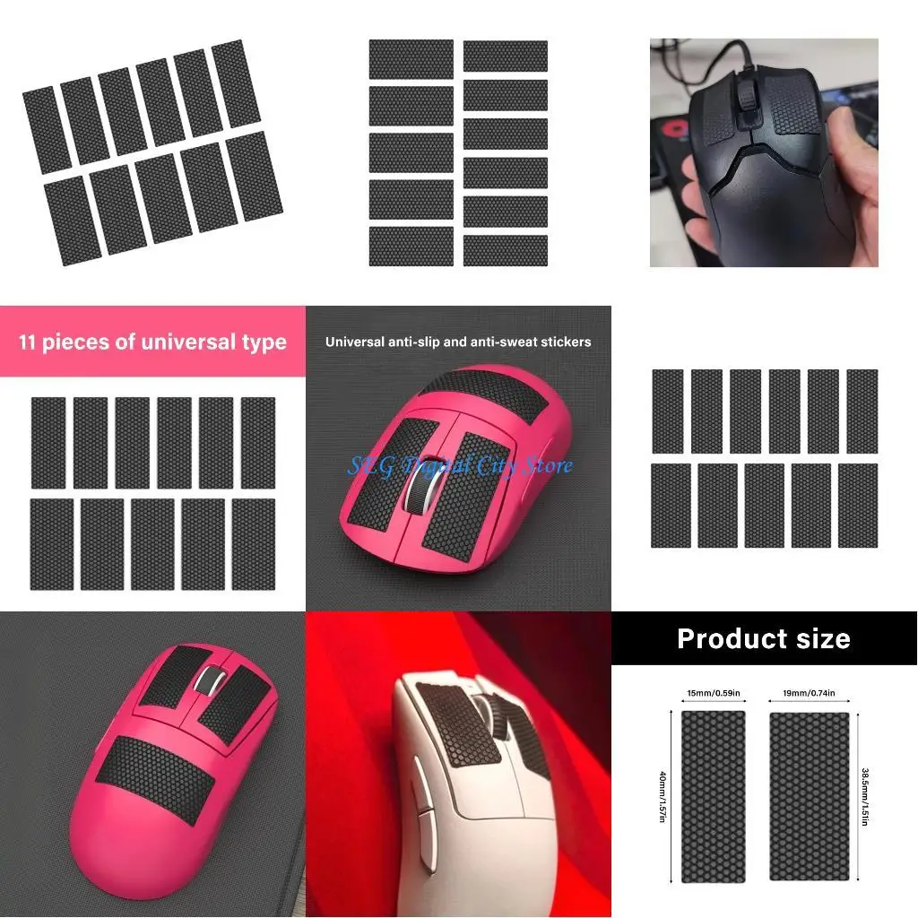 

U75B Quick NonSlip Mouse Keyboards Sticker Covers for Office Gaming Equipment