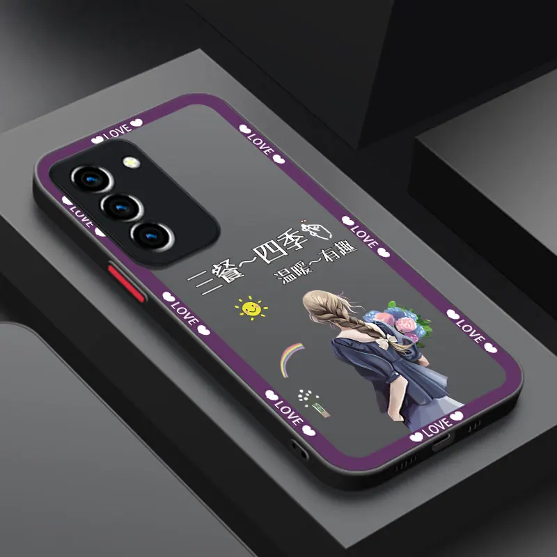 Cool Boys Girls Frosted Translucent Phone Case For Samsung Galaxy A03 Core A02 A10 A12 A20 A21 A50 A70 S A01 A04E A05 A11 image 6