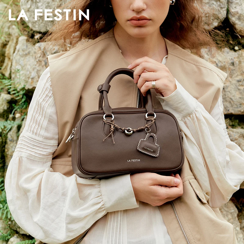 

LA FESTIN Original Handbag Women 2025 New Fashion Design Leather Shoulder Bag Luxury Brand Bag Female Crossbody Bag