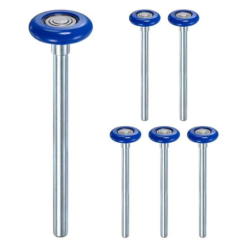 

ABDJ-6Pcs Nylon Garage Door Rollers, 1.8In/46Mm Quiet Garage Door Wheels, High Load 6200Zz 8 Balls Sealed Precision Bearing