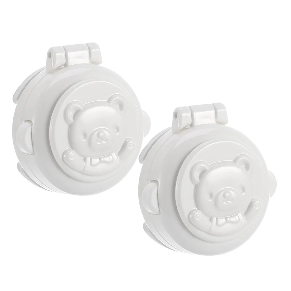 

2pcs Button Safety Lock For Washing Machine Car Computer Baby Proof Knob Cover Child Proof Protection Prevents Accidental