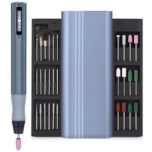 Electric Cordless Rotary Tool Engraving Pen 5 Speed Level Adjustable OLED Screen Display Speed and Power Big Power No Core Motor