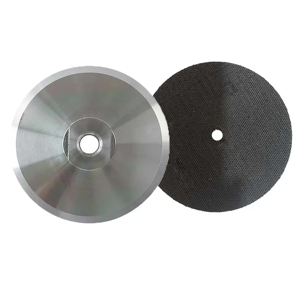 1Pc 5inch Diamond Polishing Pad Backing Holder M10 Adapter Aluminum Base Backer Pad For Grinding Machine Polisher Tool