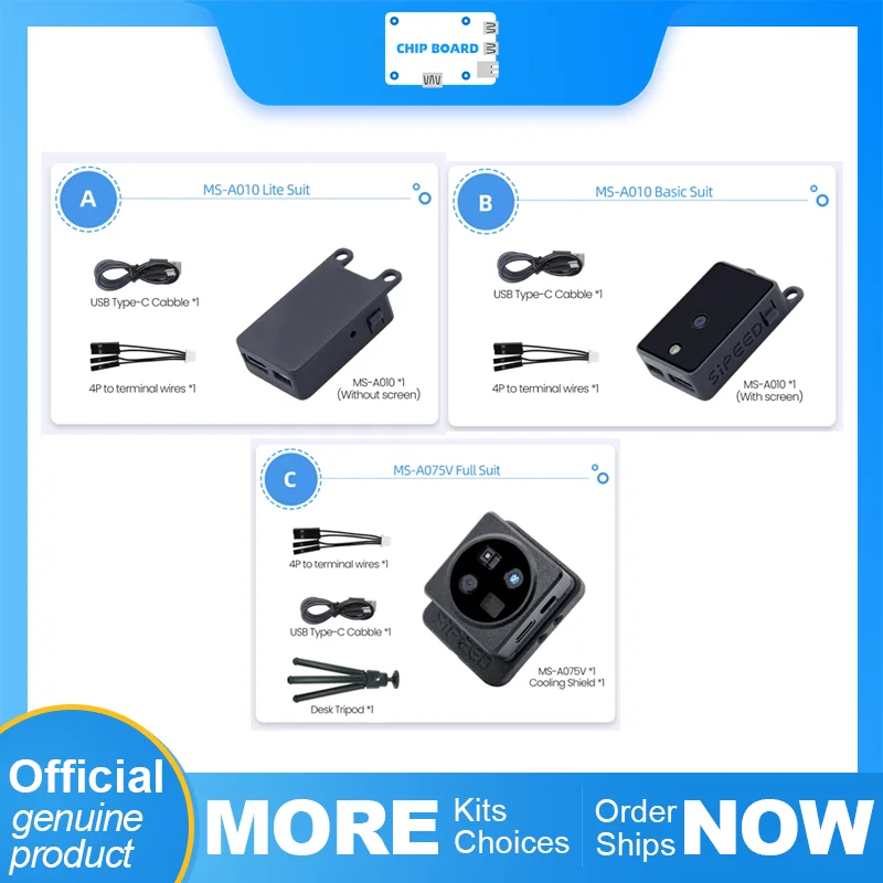 

Sipeed MaixSense A010/A075V RGBD TOF 3D depth camera module for MCU and ROS applications requiring structured sensing