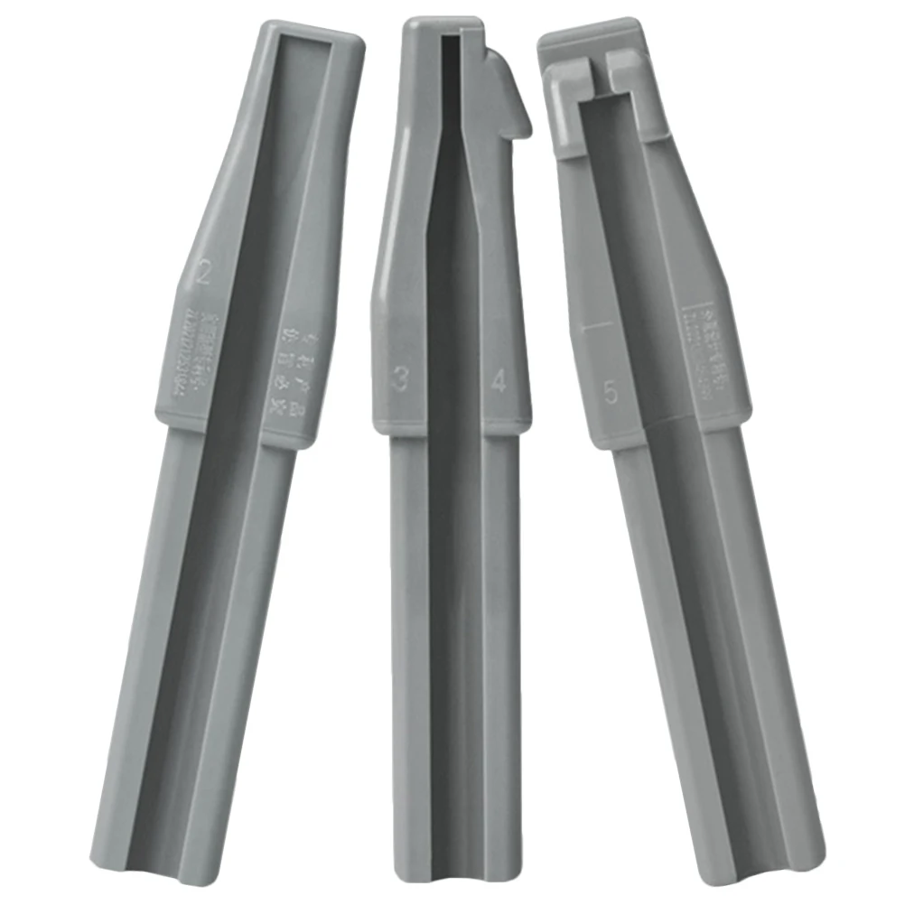 Taille-crayon en bec de canard, outil auxiliaire pour stylos de maquillage pour sourcils et lèvres, aide à l'affûtage, Angle de précision en plastique gris, 3 pièces