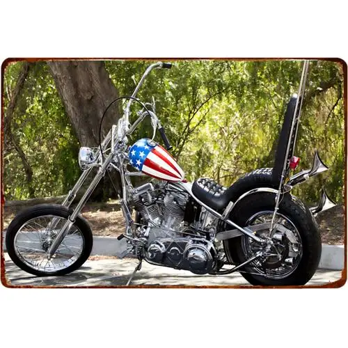 Vintage Easy Rider Metal Sign Peter Fonda Film ; Wall Decor