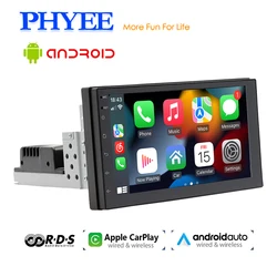 1 Din Android Car Radio Wireless Carplay Android-Auto Bluetooth Handsfree Wifi RDS GPS Navi 7