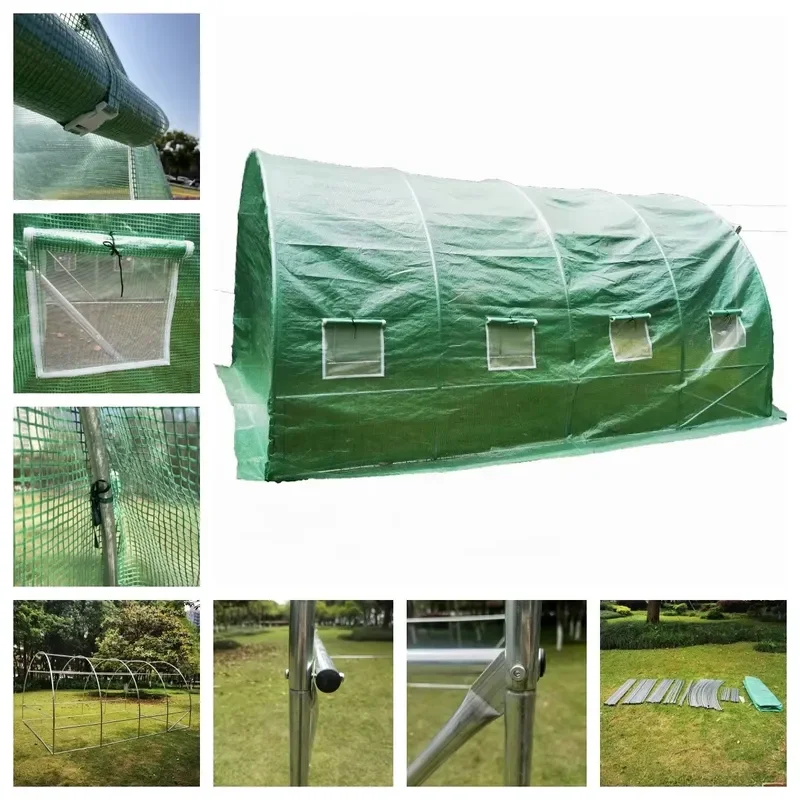 High Quality Eco-Friendly Metal Frame Garden Greenhouse Easily Assembled Commercial Grow Tent for All Plants