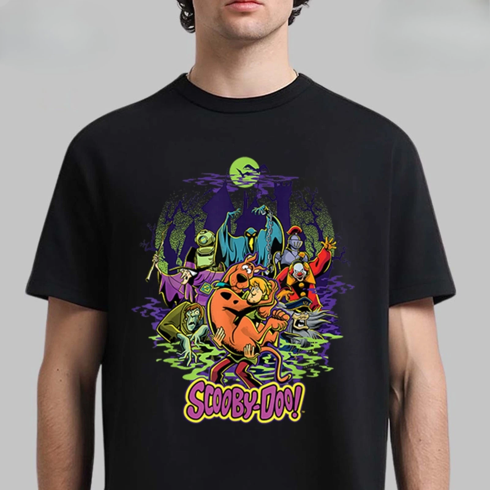 قميص سكوبي دو وأشعث جديد مطارد بواسطة وحوش تي شيرت هدية الهالوين فاخر عالي الجودة لكل من الرجال والنساء قميص صيفي Y2k