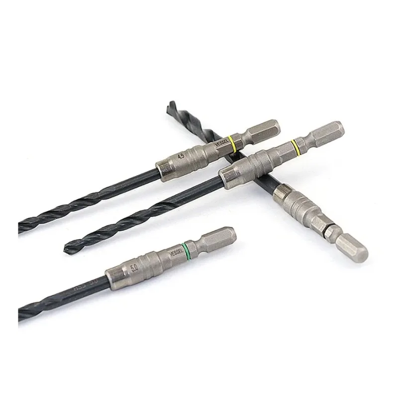 VESSEL وسادة معدنية من الفولاذ لقم الثقب الملتوي لسلسلة أدوات الصلب اليابانية AMD1.0-6.0mm