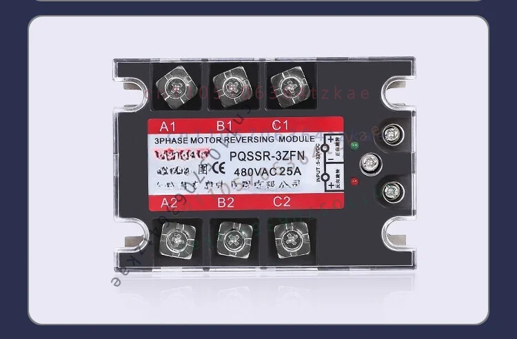 1pcs PQSSR-3ZFN 25A Three-phase Solid State Relay Motor Forward and Reverse Control Module