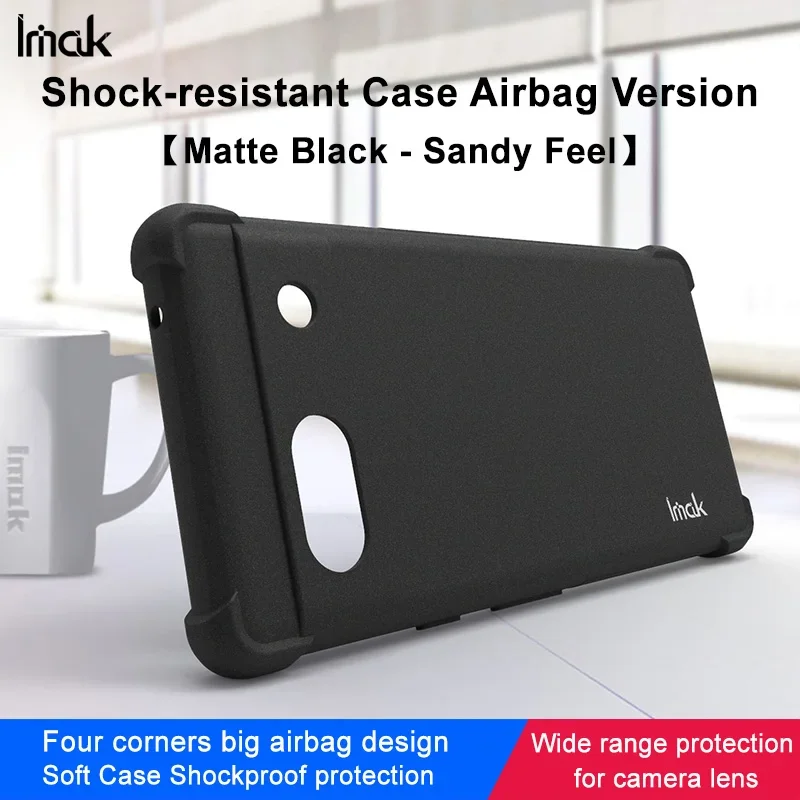 Pixel 7A 7 8 9 Pro XL Matte Back Case IMAK Lens 360 Protect Flexible Air Bag for Google Pixel 9 Pro 8 A 6 6A Crystal Cover Funda