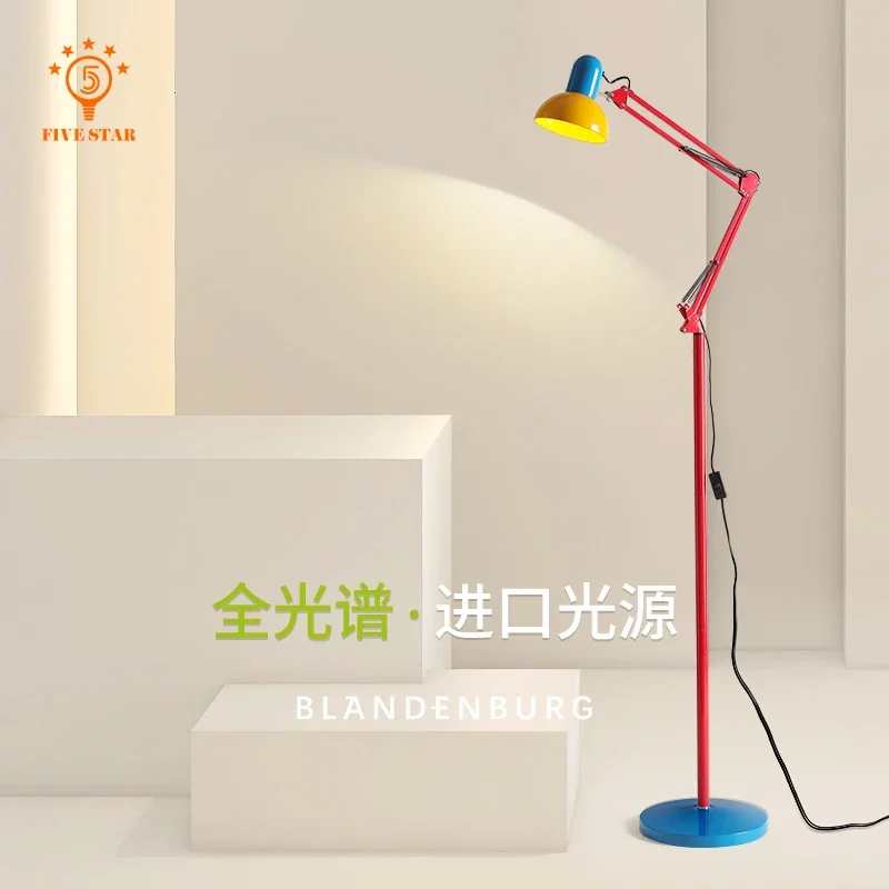 Nordic Industrial Floor Lamp LED Designer for Living Room Bedroom Rocker Standing Lamp Kids Room Study Room Decor Table Lighting