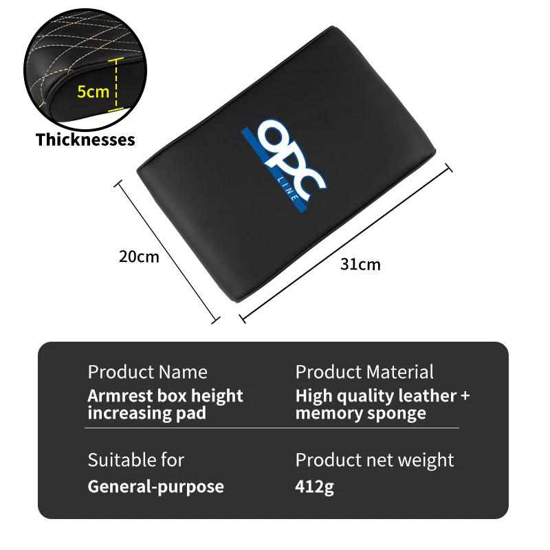 Car Central Armrest Cushion Box Mat Nonslip Protective Cover Pad Accessories For OPEL OPC Line Astra H J K Zafira B Corsa D view 6