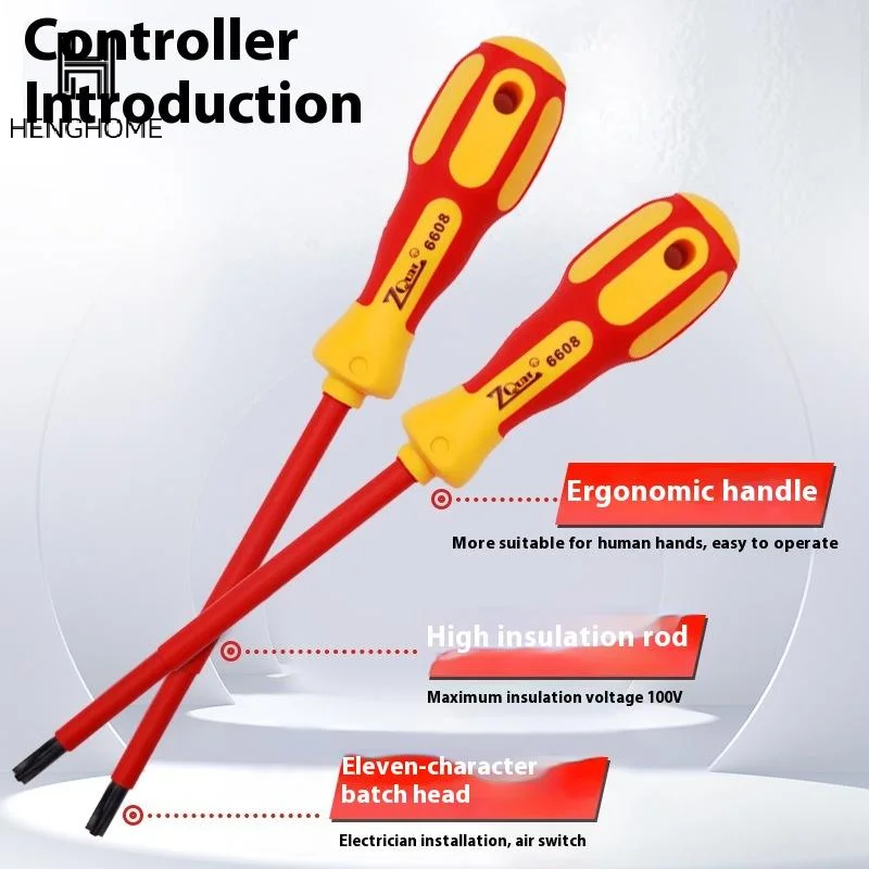 

Изолированная отвертка для обслуживания электрика, ручные инструменты, многофункциональные биты с крестообразным шлицем для электрика, магнитная отвертка