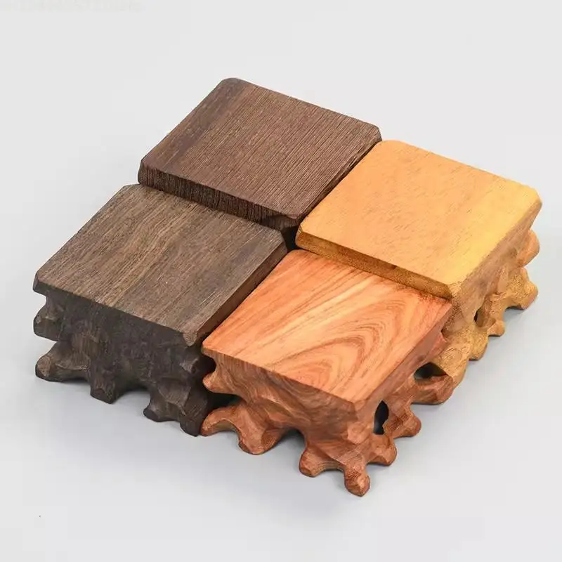 Multifunctional Wooden Flower Base Rack Bonsai Display Stand Tea Sets Pedestal Figurines Vase Incense Shelf