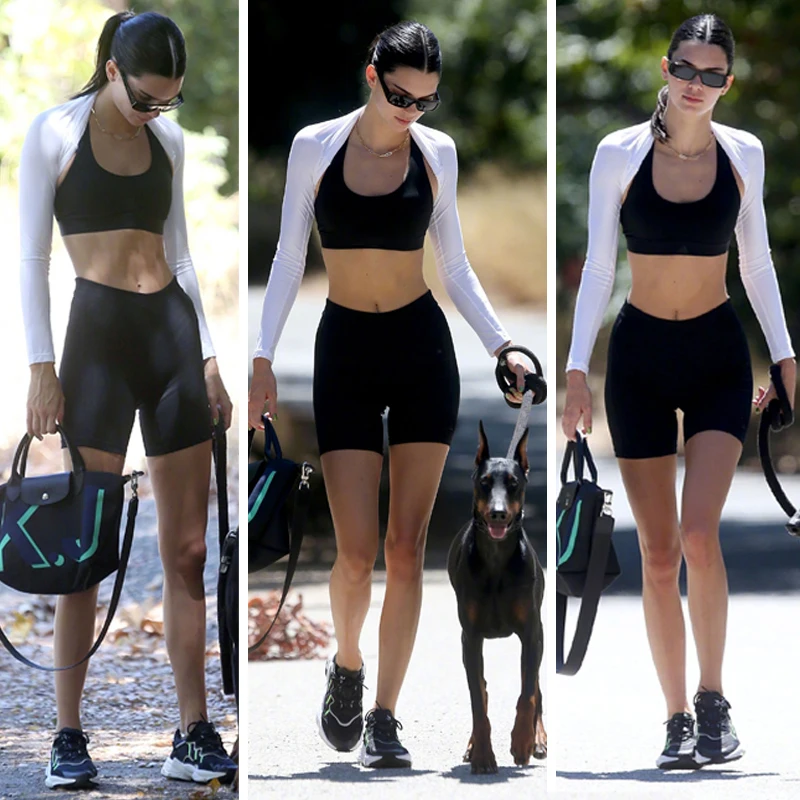 Pantaloni da Yoga a Vita Alta Kendall per Donna, Leggings Traspiranti Estivi per Fitness e Ciclismo, Lunghezza Capri