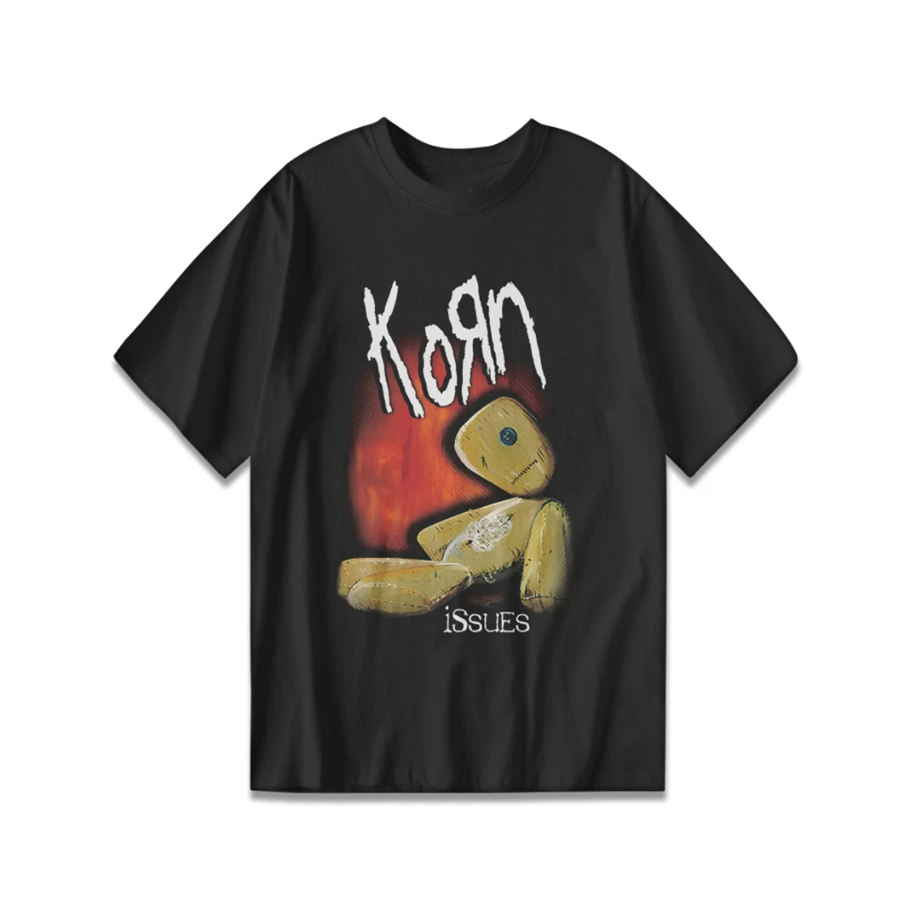

Corn Regular GRAPHIC DISTRO MUSIC BAND T-SHIRT Men Fortere Standard 24s Casual Fit American Band Singer Short-sleeved Women