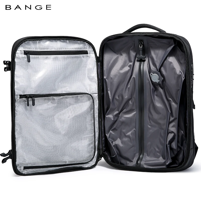BANGE Anti-Theft Men Travel Backpack Vacuum Compression 15.6 inch Laptop Backpack For Business School Bag Pack Hiking Backpacks