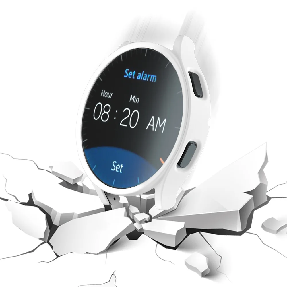 Casing pelindung lembut 360, sarung HP layar kaca Anti jatuh untuk Samsung Galaxy Watch 6/5/4 44mm 40mm penutup 6/5/4