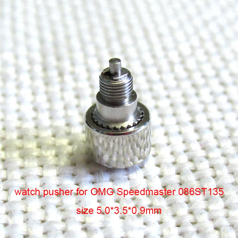 Hoge Kwaliteit Roestvrij Staal Horloge Duwer Knop Voor Omg Speedmaster 086st1 Automatisch Chronograaf Horloge, Aftermarket Horloge Onderdelen