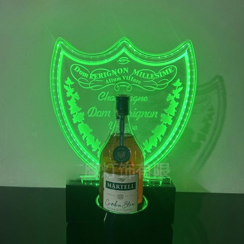 LED Champagne Bottle Glorifier KTV, Wine Display Stand, Rechargeable Ace Spades Liquor Hold, Nightclub Bar Drinks Presenter Base