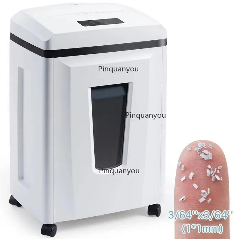 P 7 High-Quality Paper Shredder 23 L 1 x 1 mm Particle Size Financial Institution Grade for Secure Sensitive Document