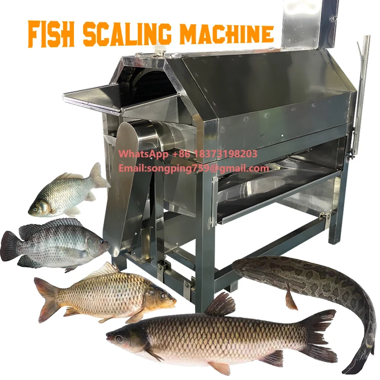 Stainless Steel Fish Processing Equipment Fish Scale Scraping Machine Fish Scale Cutting Equipment Electric Descaling Machine