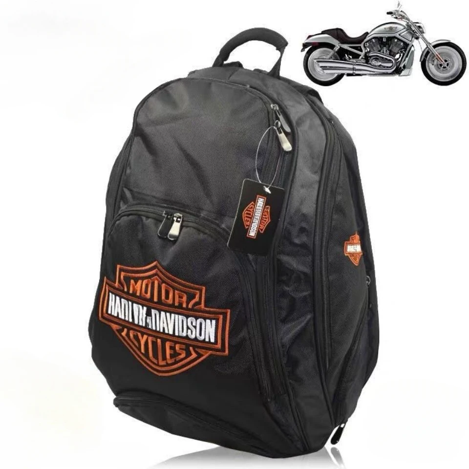 Mochila para casco de motocicleta para motociclista Harley, mochila para casco de montar de gran capacidad, bolsa de viaje para bicicleta para hombre