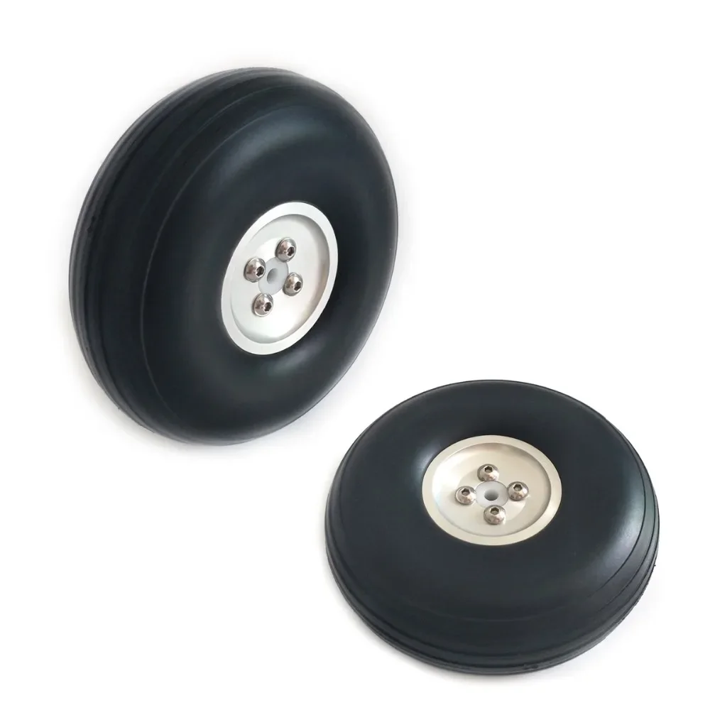 1 inch to 5 inch PU Wheels With Aluminum Alloy Hub For RC Airplane Model Tail Wheels