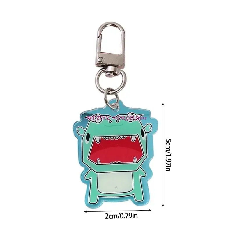 Festival Cartoon Dragon Keychains Decors User friendly Acrylic Materials Portable Gift For Students Office Worker A2BB