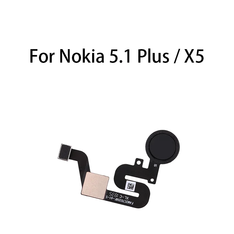 Home Button Fingerprint Sensor Flex Cable For Nokia 5.1 Plus / X5