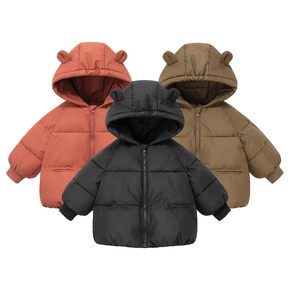 Keep Your Little One Warm High Quality Kids Padded Down Parkas Coat with Soft Lining Ideal for Chilly Days and Snowy Adventures