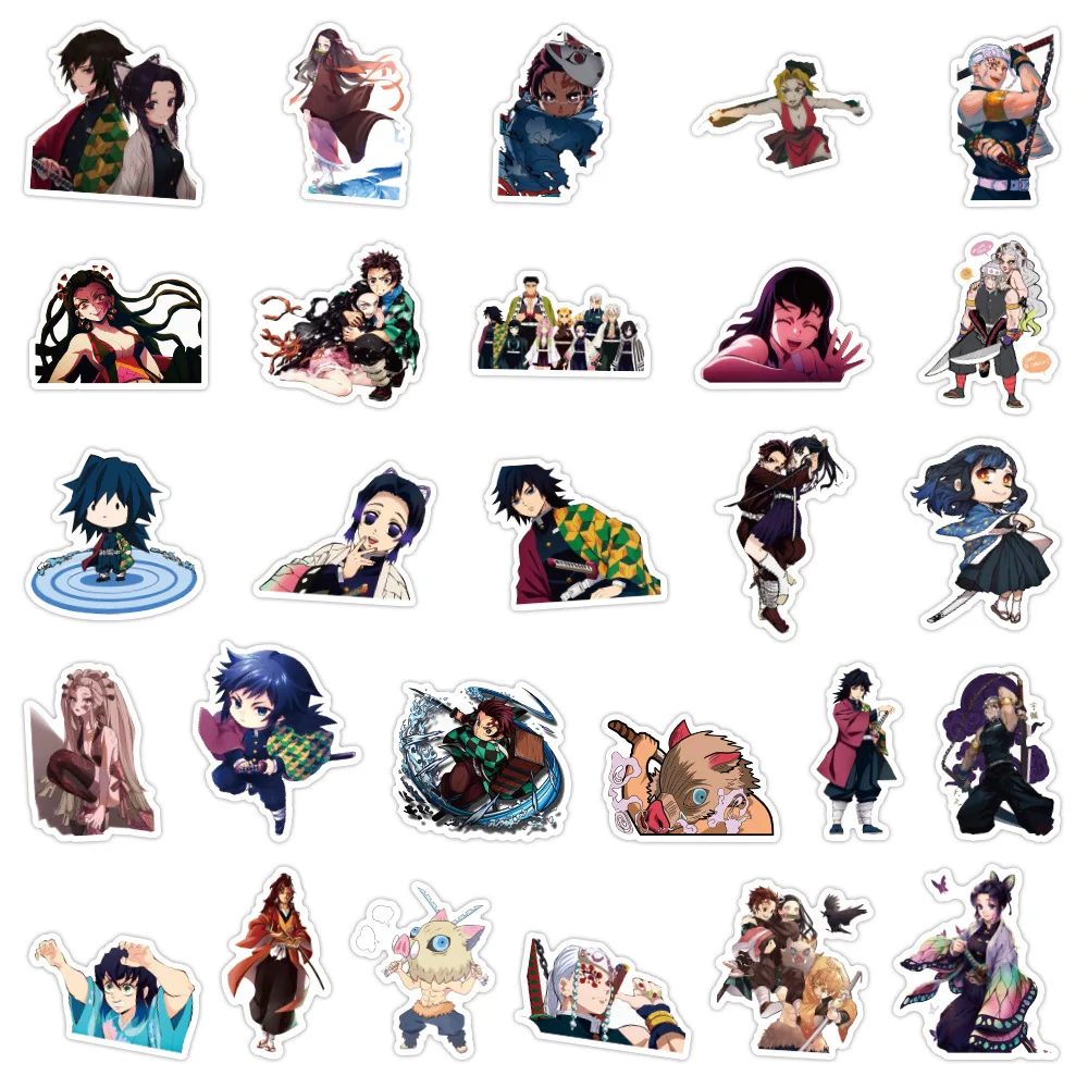 ملصقات كيميتسو نو يايبا قاتل الشياطين ، يوكاكو هين ، ملصق فينيل رائع للجرافيتي لأجهزة الكمبيوتر المحمول ، السيارة ، مقاومة للماء ، 50 * * ،