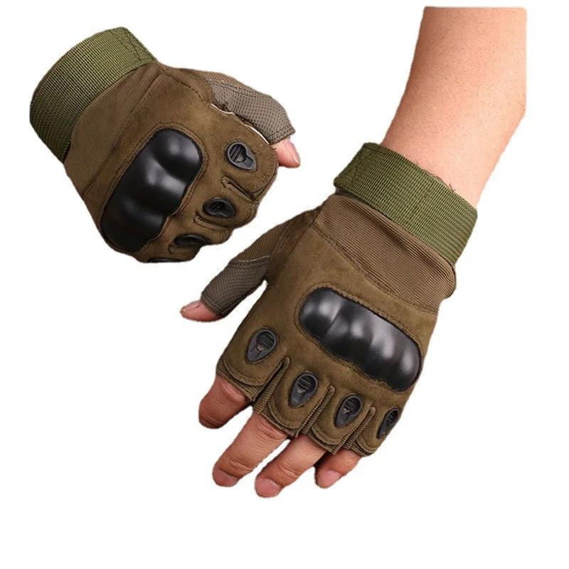 

3 Pairs Tactical Gloves Fingerless Hard Shell Climbing Motorcycle Camping Mountaineering Sports Hiking Training Cycling Fishing