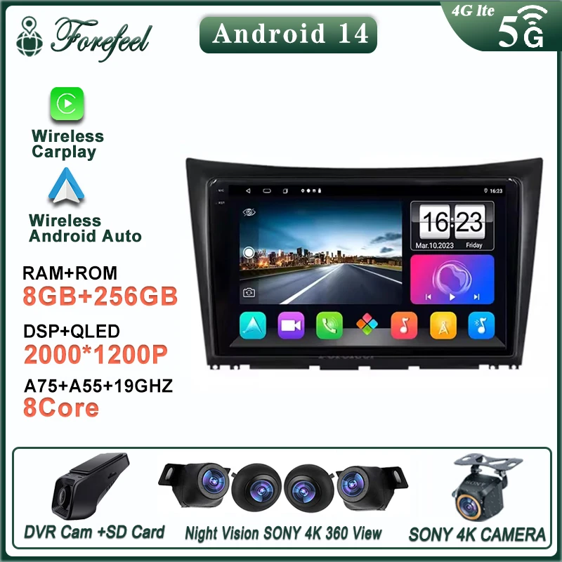 Android 14 For Dongfeng S30 H30 Cross 2011 - 2018 Multimedia Car Monitor Video Autoradio Screen GPS TV Navigation Stereo Radio