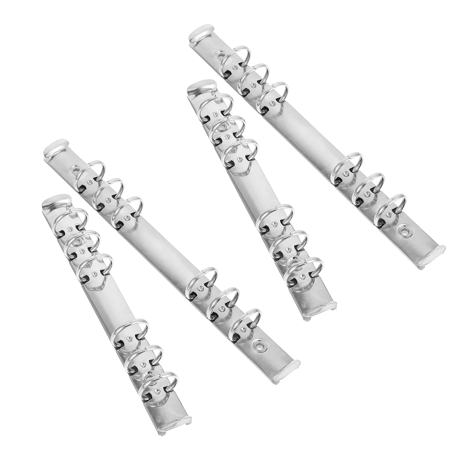 4Pcs Premium Loose Leaf Binder Core Segmented Clips School Office Scrapbook Practical File Stationery Supplies