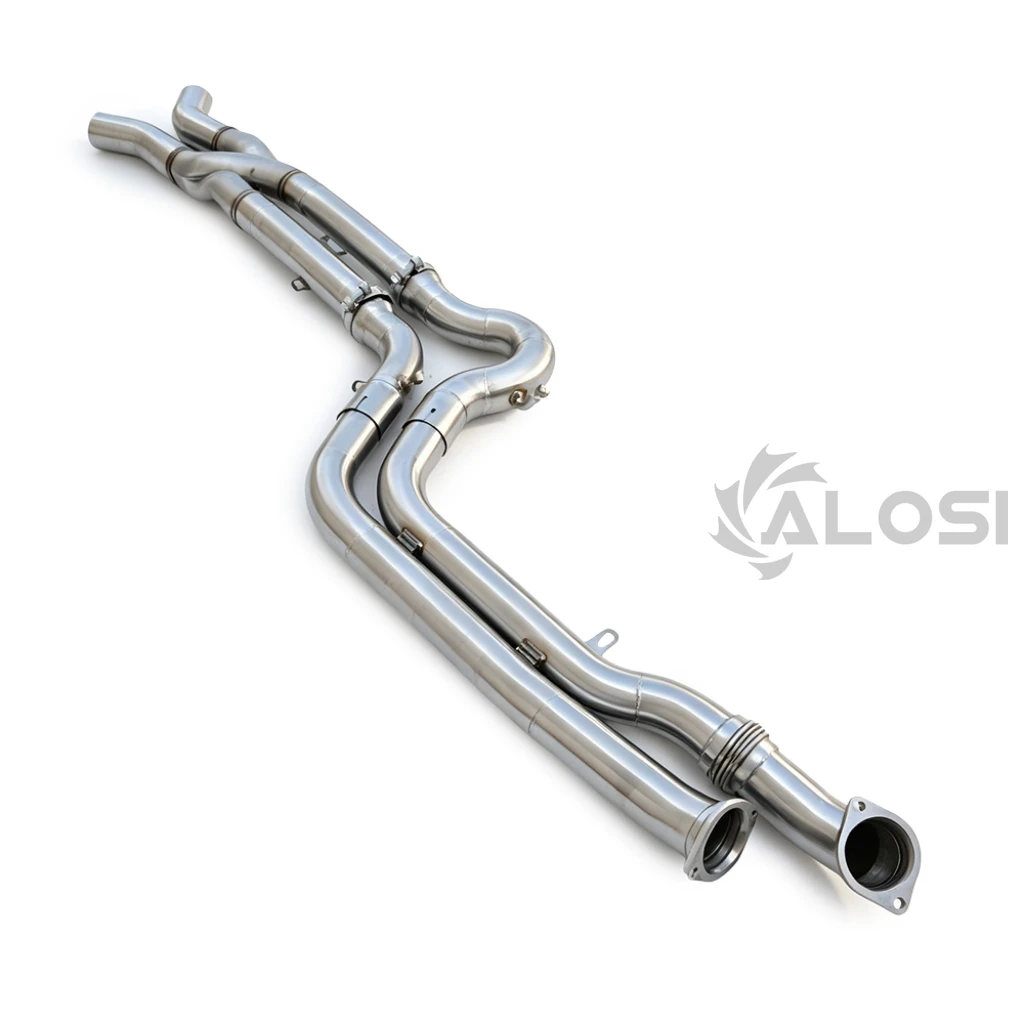 Exhaust pipe with Z-pipe  for BMW G80 M3/ G81 M3 Touring/ G82 M4 Stainless steel equal length exhaust middle section, equipped w